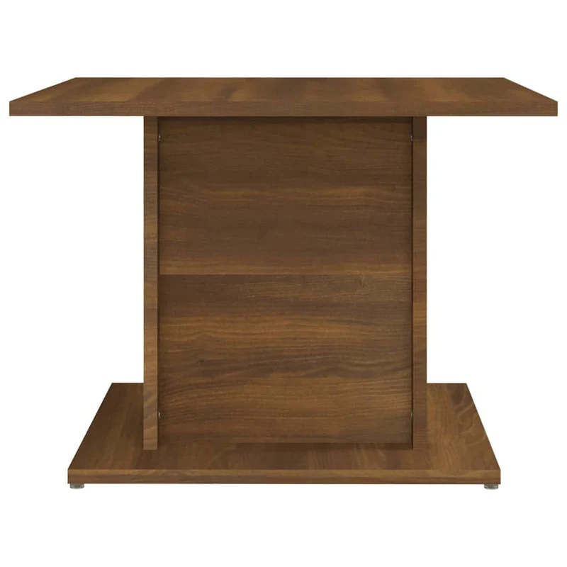 Table basse design moderne et contemporaine 55,5 x 55,5 x 40 cm bois d'ingénierie marron DEC038690