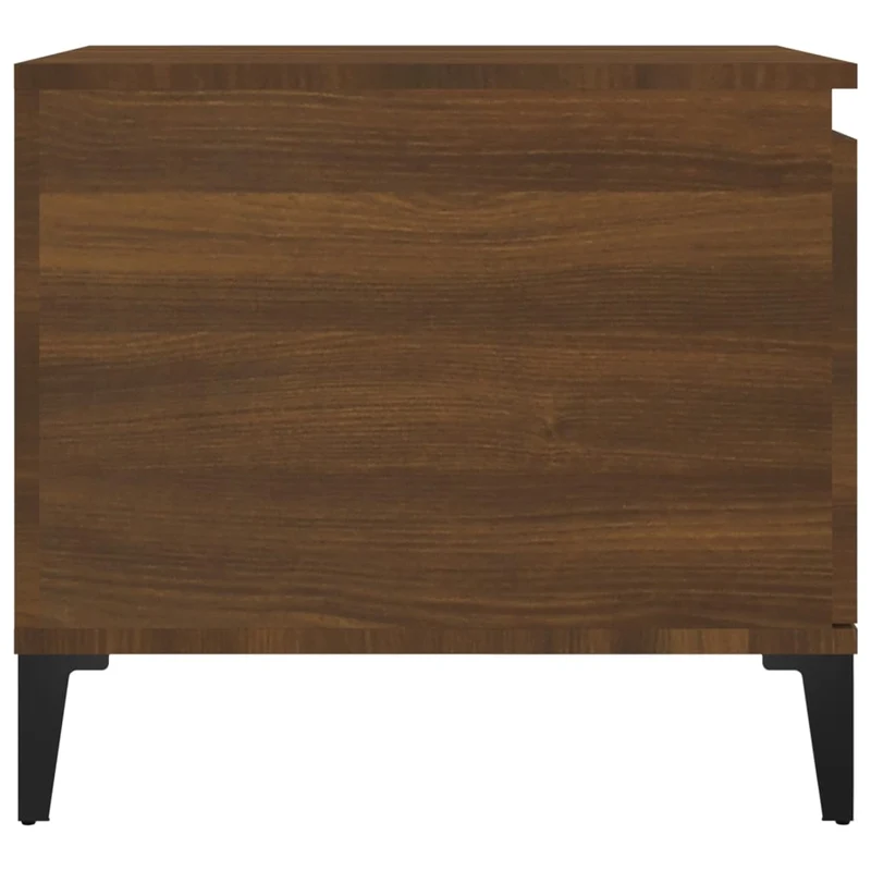 Table basse design moderne et contemporaine 100 x 50 x 45 cm bois d'ingénierie marron et métal DEC038591