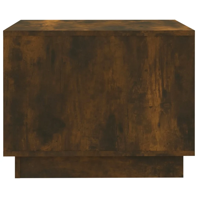 Table basse avec étagères design moderne et contemporaine 55 x 55 x 43 cm bois d'ingénierie marron DEC038436