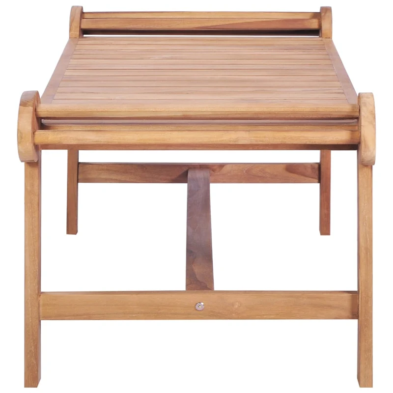 Table basse de salon design exotique 100 x 50 x 45 cm bois dur de teck finement poncé DEC036939