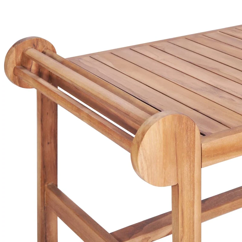 Table basse de salon design exotique 100 x 50 x 45 cm bois dur de teck finement poncé DEC036939