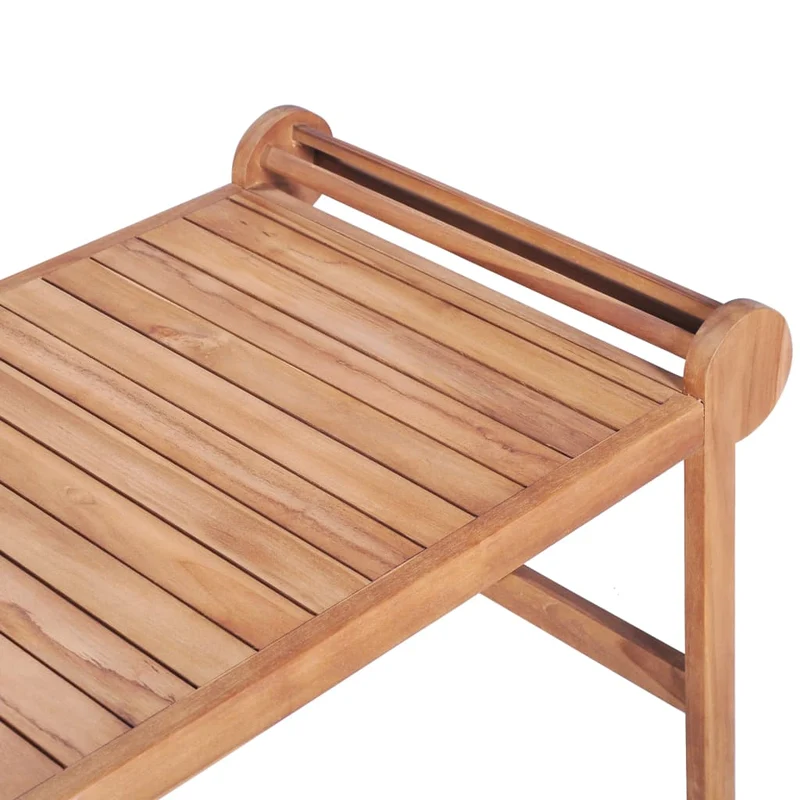Table basse de salon design exotique 100 x 50 x 45 cm bois dur de teck finement poncé DEC036939