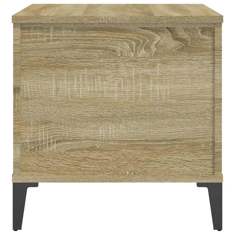 Table basse avec plateau relevable design moderne et contemporaine 60 x 44,5 x 45 cm bois d'ingénierie couleur chêne DEC038972