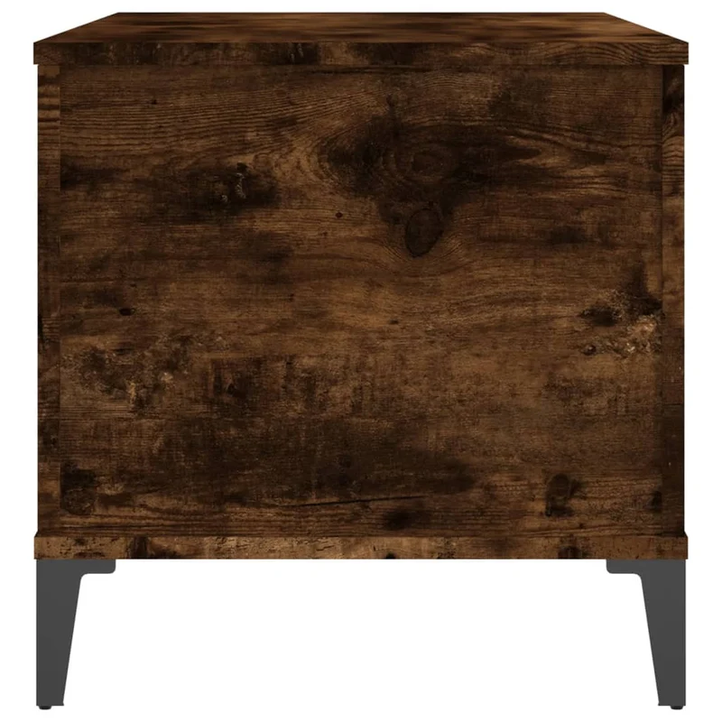 Table basse avec plateau relevable design rustique moderne 90 x 44,5 x 45 cm bois d'ingénierie marron et métal DEC038504