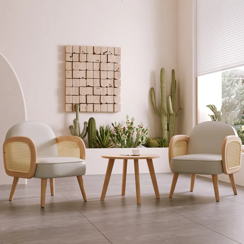 Contemporary Scandinavian Half Round Square Round Smooth Sherpa Fabric Faux Leather Solid Wood Accent Chair Backrest Armrest For Living Room