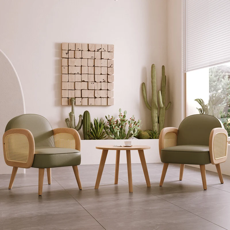 Contemporary Scandinavian Half Round Square Round Smooth Sherpa Fabric Faux Leather Solid Wood Accent Chair Backrest Armrest For Living Room