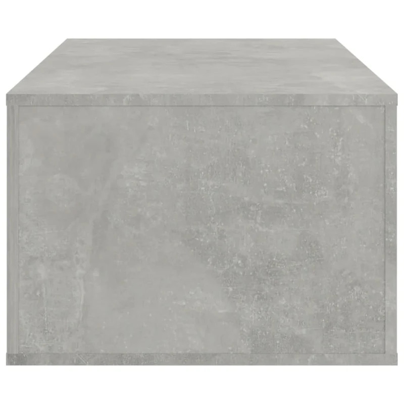 Table basse avec tiroir et compartiment ouvert design contemporain épuré 100 x 50,5 x 35 cm bois d'ingénierie gris DEC039229