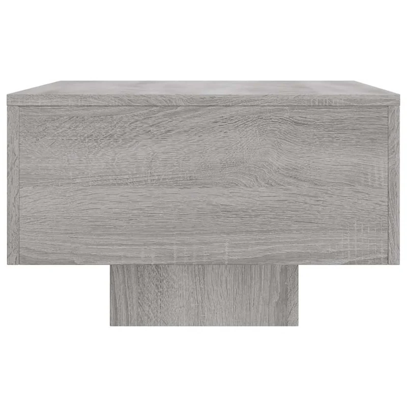 Table basse design moderne et contemporaine 100 x 49,5 x 31 cm bois d'ingénierie gris DEC039931