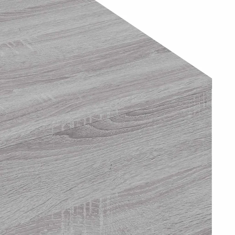 Table basse design moderne et contemporaine 100 x 49,5 x 31 cm bois d'ingénierie gris DEC039931