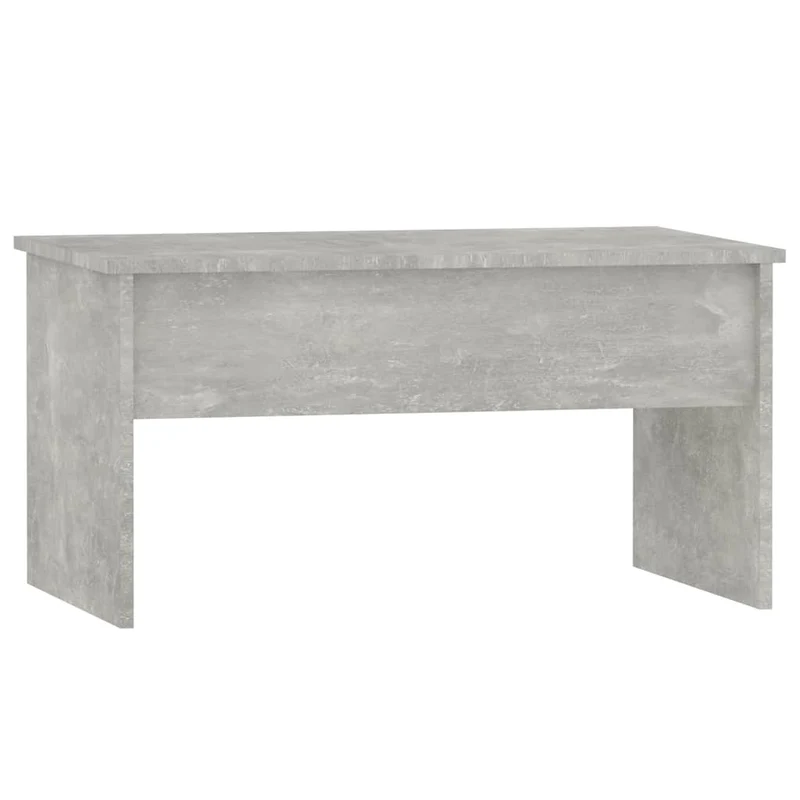 Table basse plateau relevable design moderne et contemporaine 80 x 50,5 x 41,5 cm bois d'ingénierie gris DEC039338