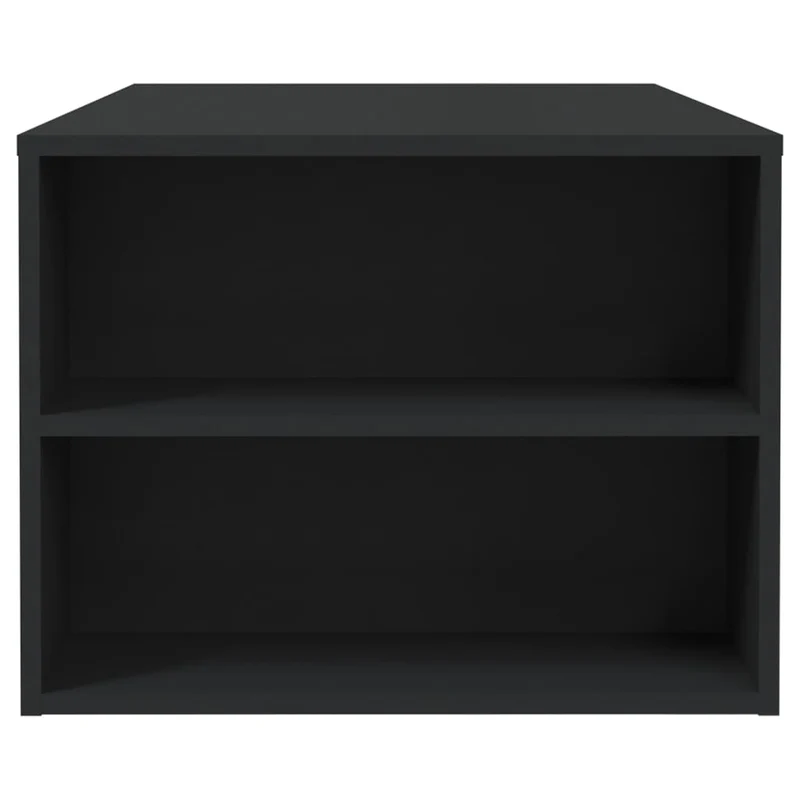Table basse avec tiroirs design moderne et contemporaine 102 x 55 x 42 cm bois d'ingénierie noir DEC039612
