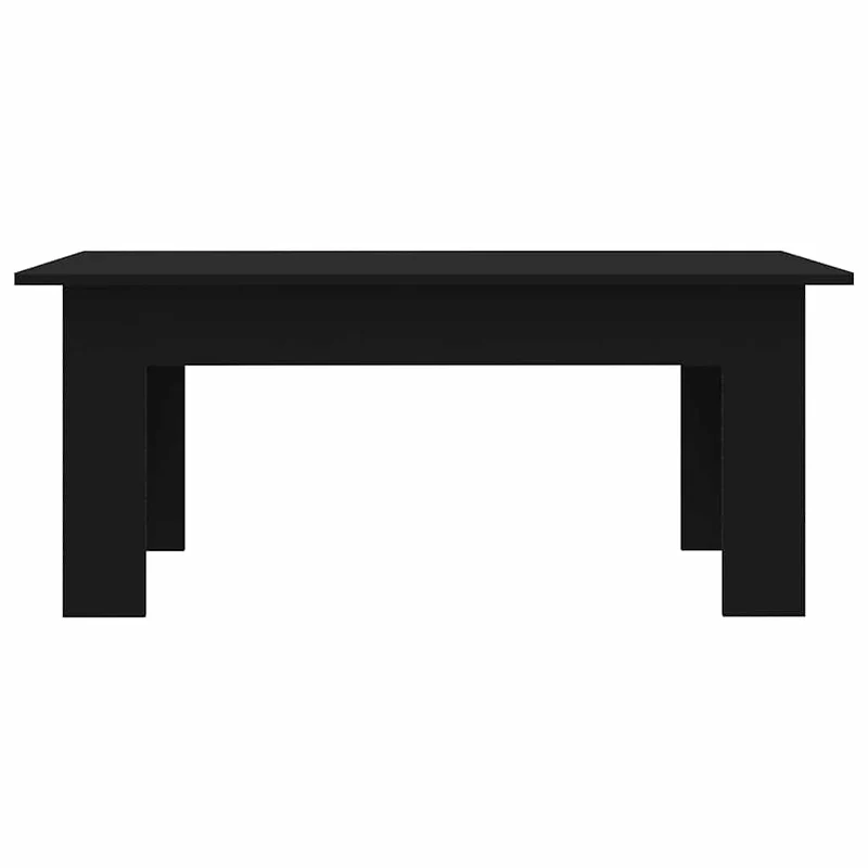 Table basse design moderne et contemporaine 100 x 60 x 42 cm bois d’ingénierie noir DEC039580