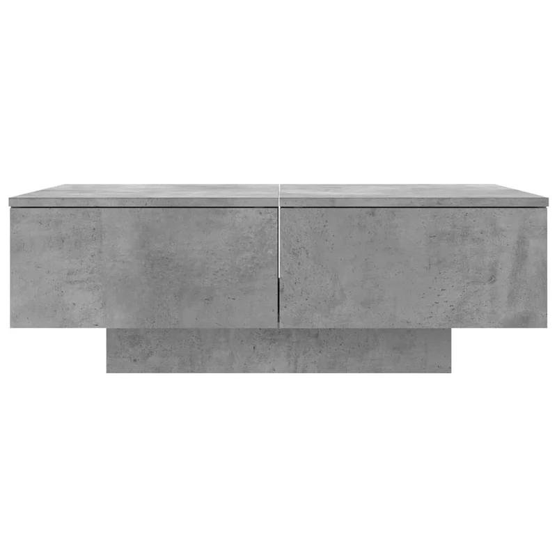 Table basse avec tiroirs design moderne et contemporaine 90 x 60 x 31 cm aggloméré gris DEC039398