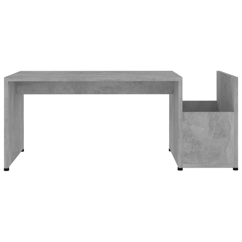 Table basse design moderne et contemporaine 90 x 45 x 35 cm bois d’ingénierie gris DEC039358