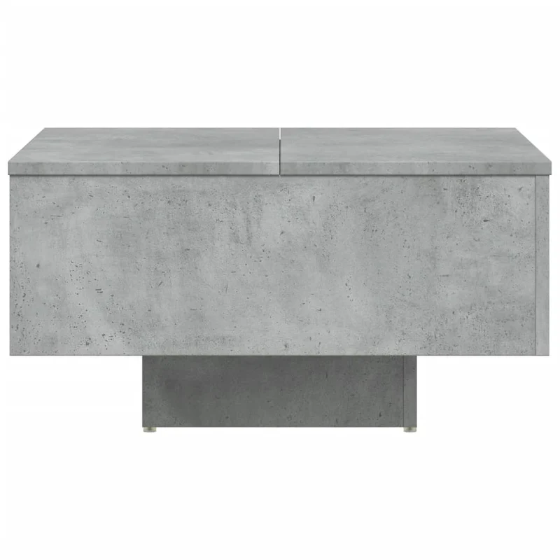 Table basse design moderne et contemporaine 60 x 60 x 31,5 cm bois d'ingénierie gris DEC039333