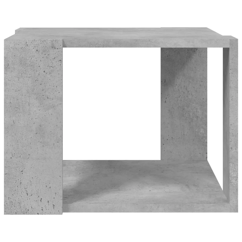 Table basse design moderne et contemporaine 40 x 40 x 30 cm bois d'ingénierie gris DEC039277