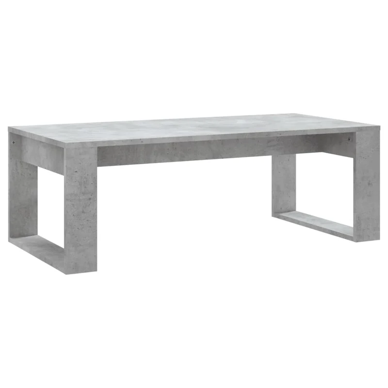 Table basse design moderne et contemporaine 102 x 50 x 35 cm bois d'ingénierie gris DEC039248