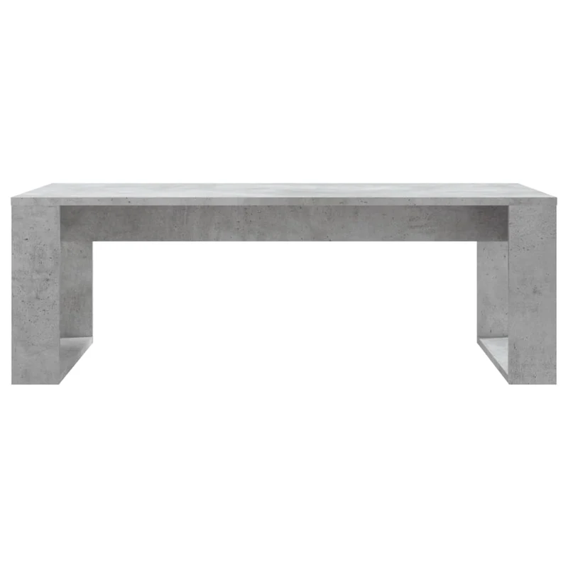 Table basse design moderne et contemporaine 102 x 50 x 35 cm bois d'ingénierie gris DEC039248