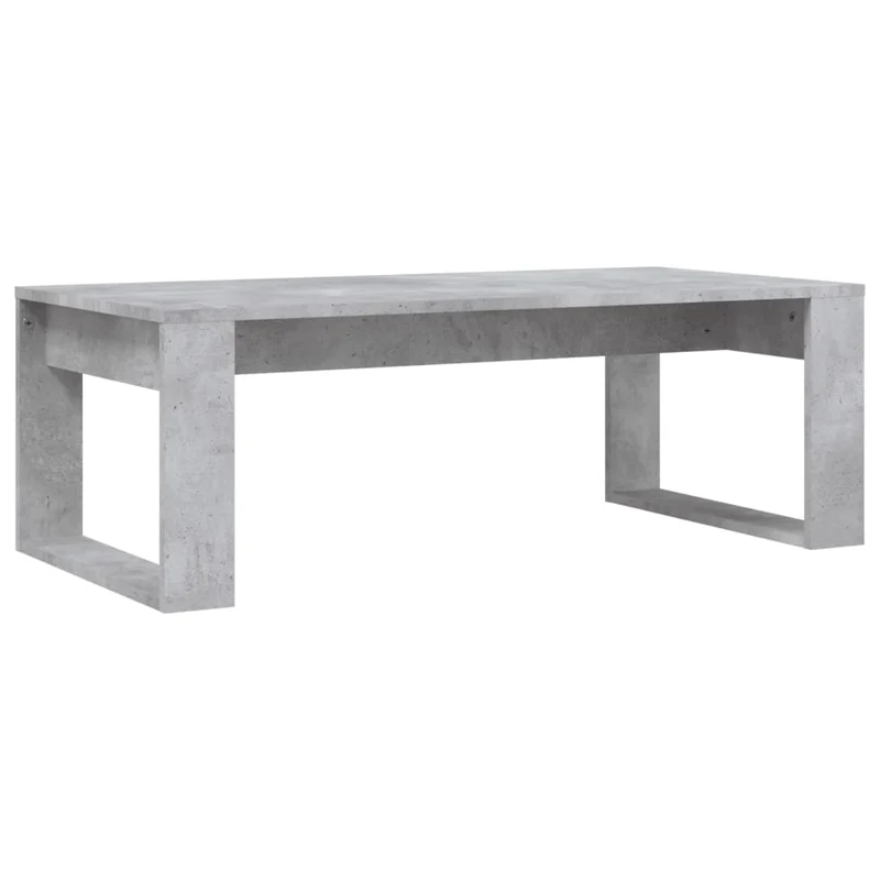 Table basse design moderne et contemporaine 102 x 50 x 35 cm bois d'ingénierie gris DEC039248