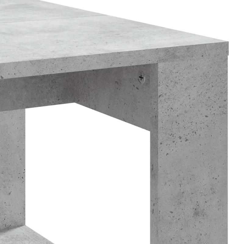 Table basse design moderne et contemporaine 102 x 50 x 35 cm bois d'ingénierie gris DEC039248