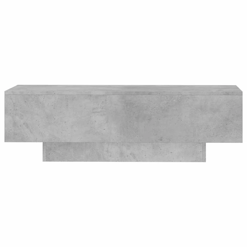 Table basse design moderne et contemporaine 100 x 49,5 x 31 cm bois d'ingénierie gris DEC039227