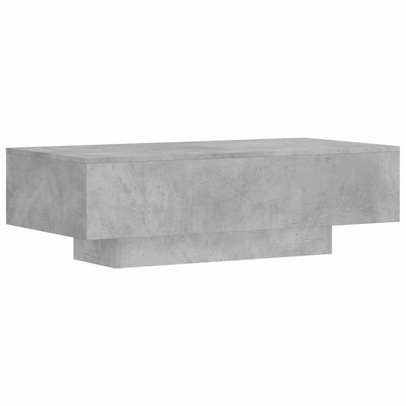Table basse design moderne et contemporaine 100 x 49,5 x 31 cm bois d'ingénierie gris DEC039227