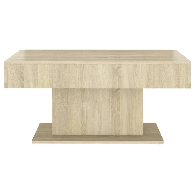 Table basse design moderne et contemporaine 96 x 50 x 45 cm bois d'ingénierie couleur chêne DEC039079