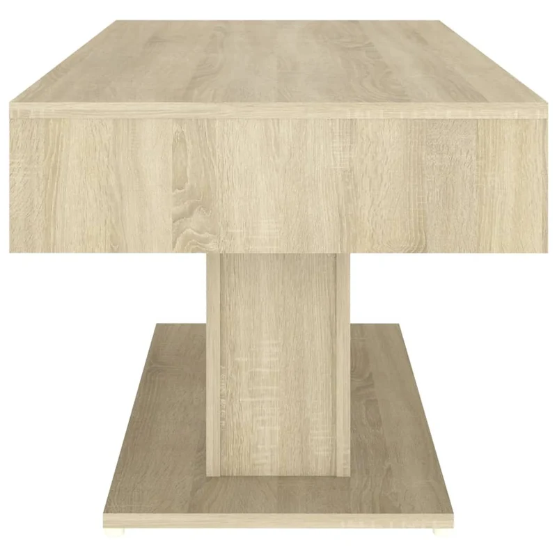 Table basse design moderne et contemporaine 96 x 50 x 45 cm bois d'ingénierie couleur chêne DEC039079