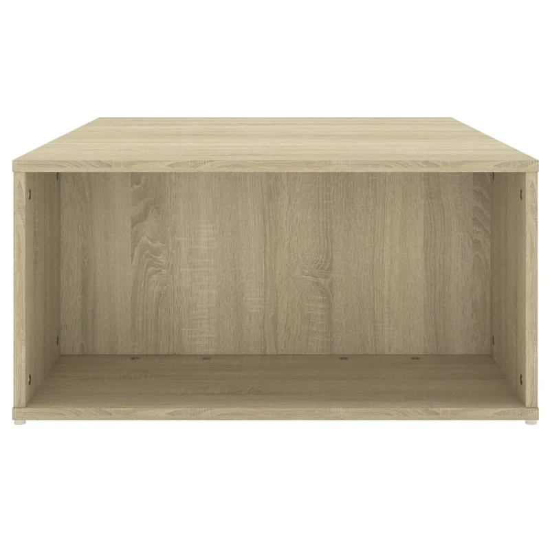 Table basse avec compartiment design moderne et contemporaine 90 x 67 x 33 cm bois d'ingénierie couleur chêne DEC039075