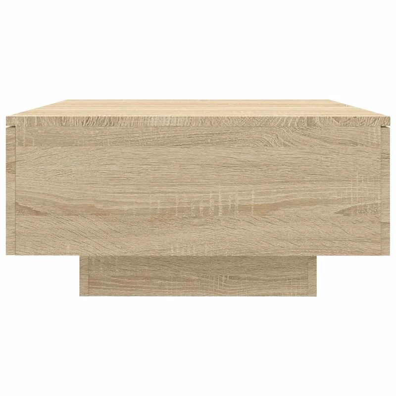 Table basse avec tiroirs design moderne et contemporaine 90 x 60 x 31 cm bois d'ingénierie couleur chêne DEC039069