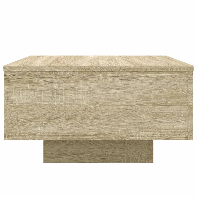 Table basse design moderne et contemporaine 55 x 55 x 31 cm bois d'ingénierie couleur chêne DEC038962