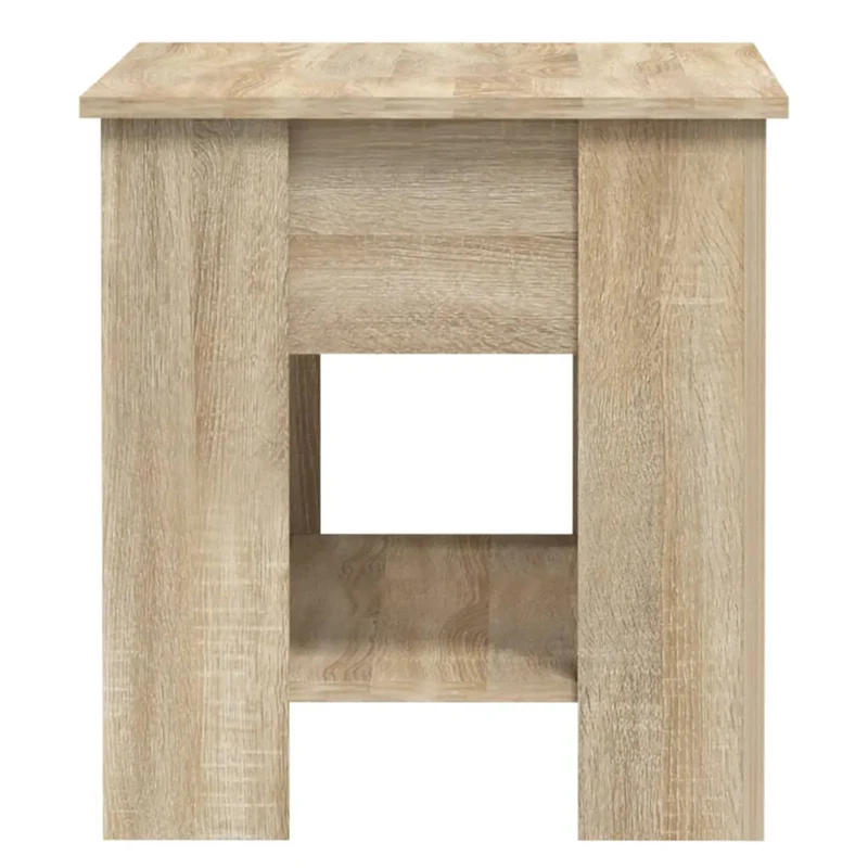 Table basse plateau relevable design moderne et contemporaine 101 x 49 x 52 cm bois d'ingénierie couleur chêne DEC038888