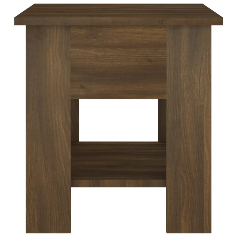 Table basse design moderne et contemporaine 40 x 40 x 42 cm bois d'ingénierie marron DEC038659