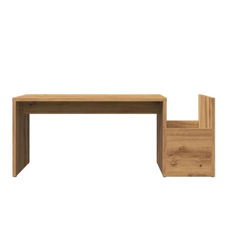 Table basse design moderne et contemporaine 90 x 45 x 35 cm bois d'ingénierie couleur chêne DEC038297