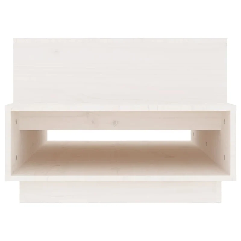 Table basse design moderne et contemporaine 80 x 55 x 40,5 cm bois massif de pin blanc DEC037965