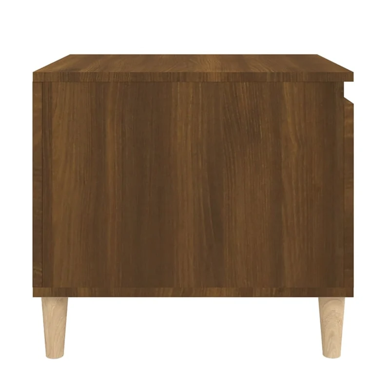 Table basse avec compartiments design moderne et contemporaine 100 x 50 x 45 cm bois d'ingénierie marron DEC038590