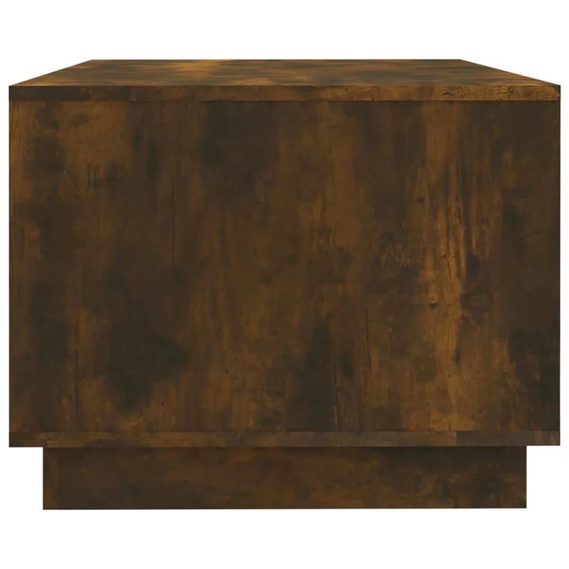 Table basse avec étagères de rangement design moderne et contemporaine 102 x 55 x 43 cm bois d'ingénierie marron DEC038383