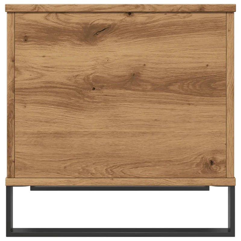 Table basse plateau relevable design rustique industriel 60 x 44,5 x 45 cm bois d'ingénierie marron et métal DEC038294