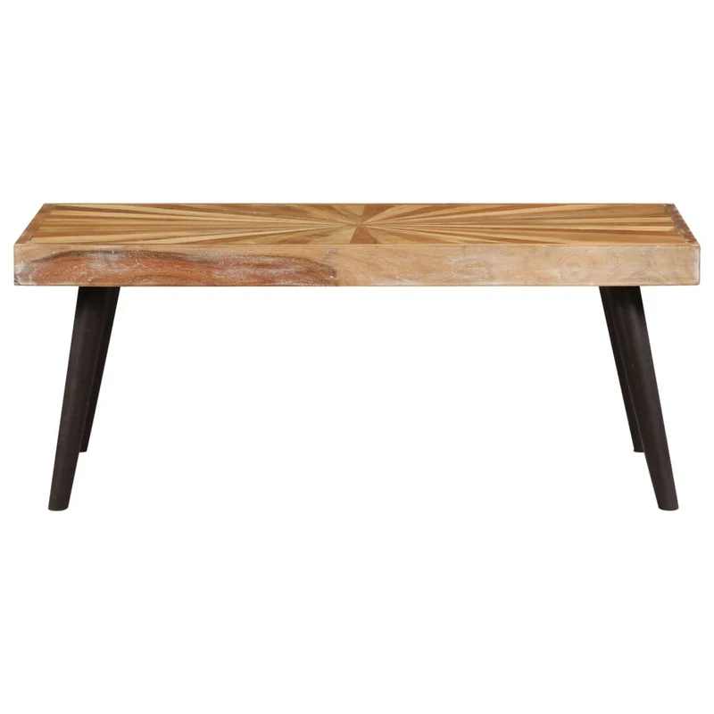 Table basse design rustique et contemporain en bois de manguier massif 90 x 55 x 36 cm DEC038240