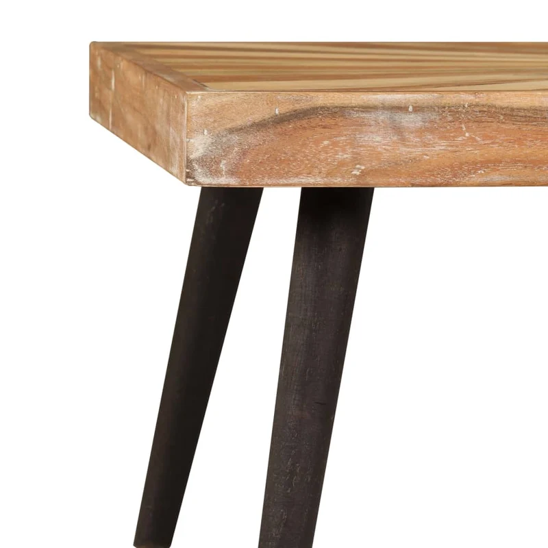Table basse design rustique et contemporain en bois de manguier massif 90 x 55 x 36 cm DEC038240