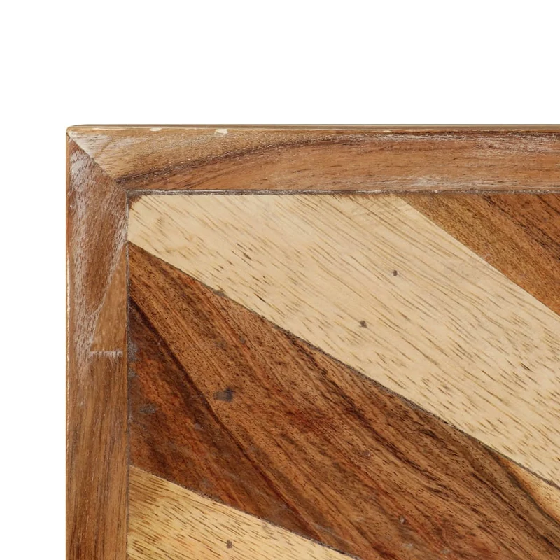 Table basse design rustique et contemporain en bois de manguier massif 90 x 55 x 36 cm DEC038240