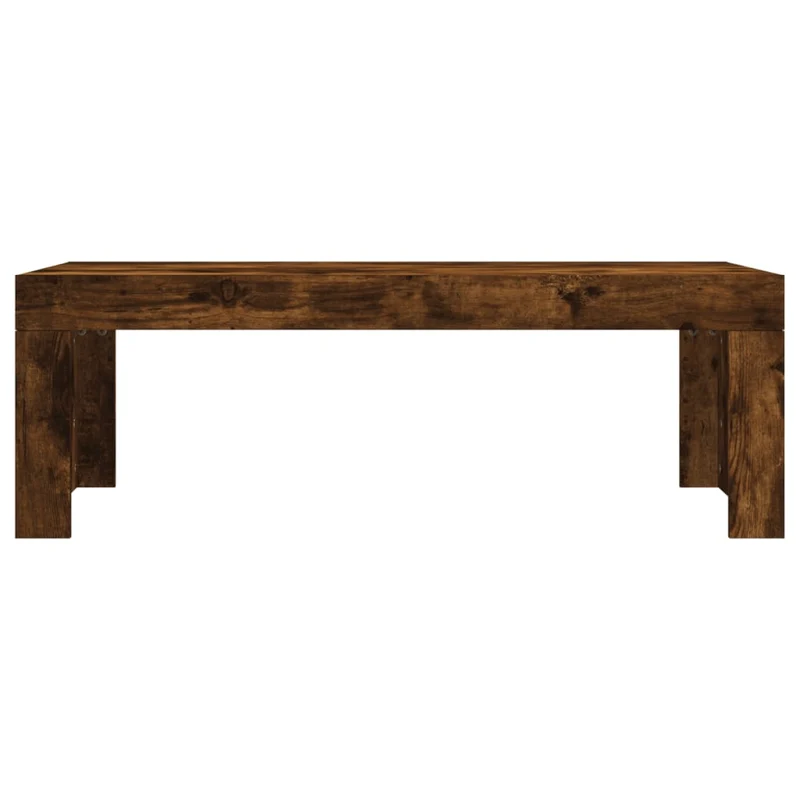 Table basse design moderne et contemporaine 102 x 50 x 36 cm bois d'ingénierie marron DEC038361