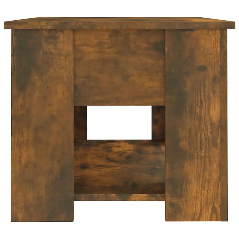 Table basse dessus relevable design moderne et contemporaine 79 x 49 x 41 cm bois d'ingénierie marron DEC038473
