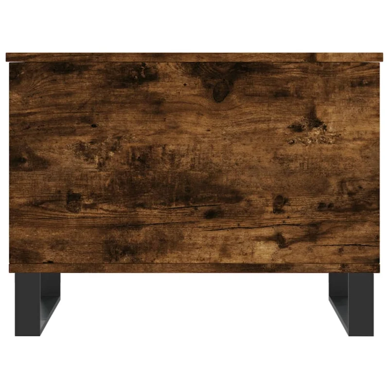 Table basse dessus relevable design moderne et contemporaine 60 x 44,5 x 45 cm bois d'ingénierie marron et métal DEC038443
