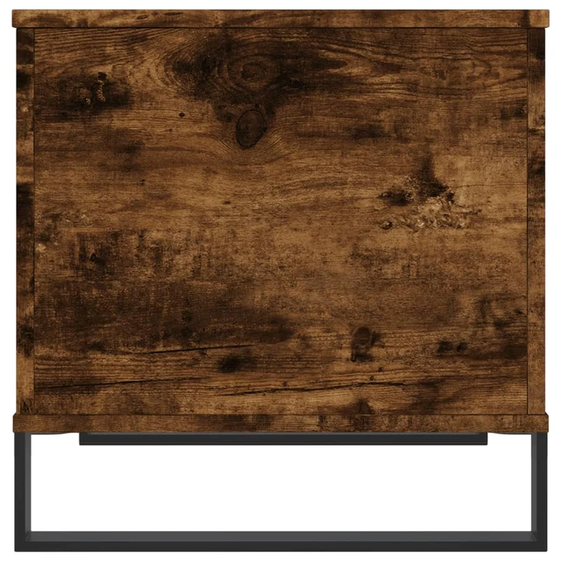 Table basse dessus relevable design moderne et contemporaine 60 x 44,5 x 45 cm bois d'ingénierie marron et métal DEC038443