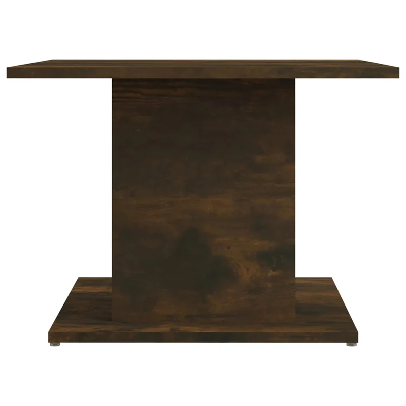 Table basse design moderne et contemporaine 55,5 x 55,5 x 40 cm bois d'ingénierie marron DEC038425