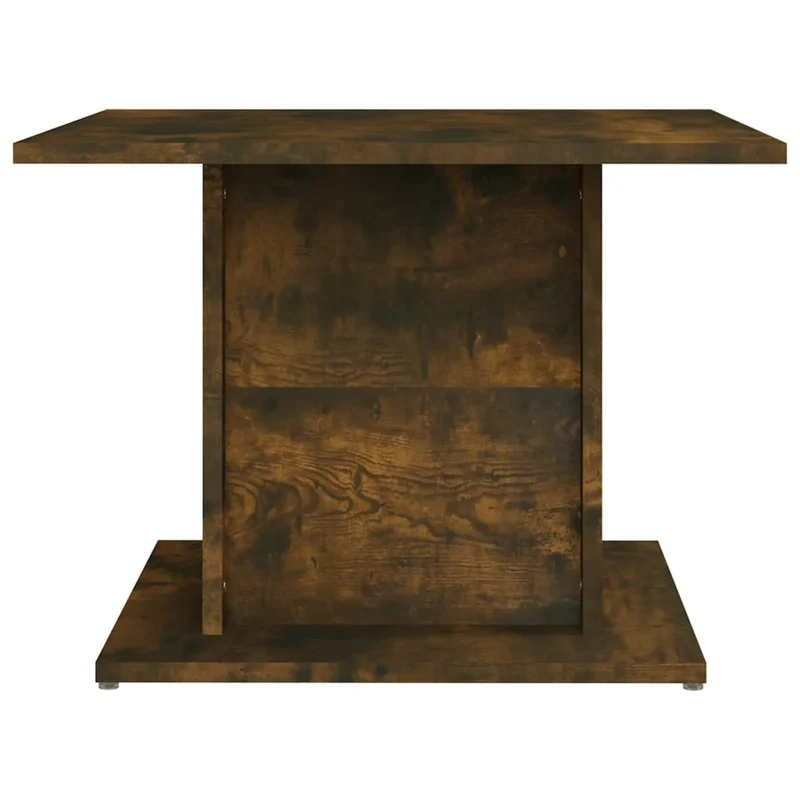 Table basse design moderne et contemporaine 55,5 x 55,5 x 40 cm bois d'ingénierie marron DEC038425