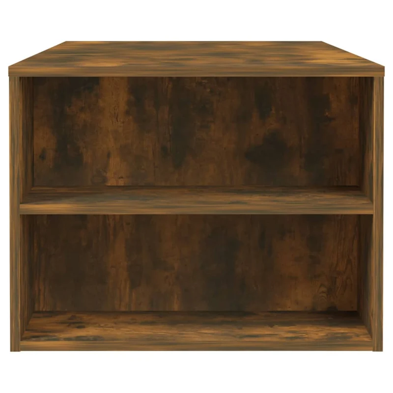 Table basse avec tiroirs design moderne et contemporaine 102 x 55 x 42 cm bois d'ingénierie marron DEC038382