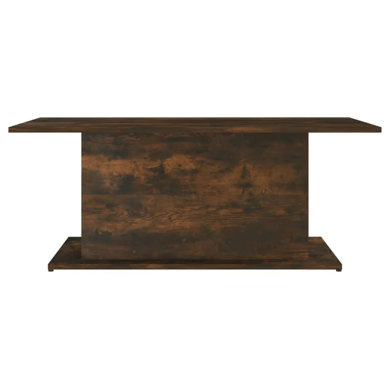 Table basse design moderne et contemporaine 102 x 55,5 x 40 cm bois d'ingénierie marron DEC038377