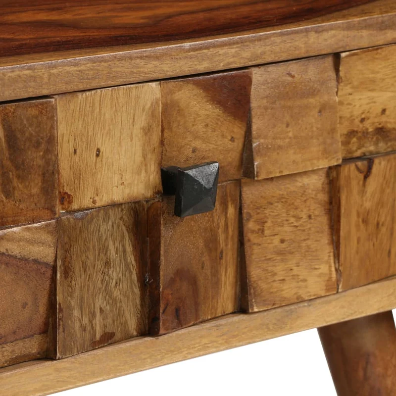 Table basse avec 1 compartiment de rangement et 1 tiroir design moderne et contemporaine 110 x 50 x 37 cm bois marron DEC038272